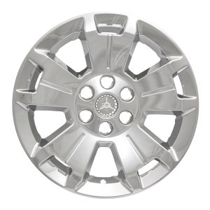 Coast to Coast Wheel Skin, Impostor ®, 17 Inch, 5 Spokes, Snap-On/Center Retention, Plated, Chrome, ABS Plastic, Set of 4 – IWCIMP405X