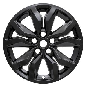 Coast to Coast Wheel Skin, Impostor ®, 18 Inch, 10 Spokes, Snap-On, Painted, Gloss Black, ABS Plastic, Set of 4 – IWCIMP407BLK