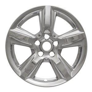 Coast to Coast Wheel Skin, Impostor ®, 17 Inch, 5 Spokes, Snap-On, Plated, Chrome, ABS Plastic, Set of 4 – IWCIMP408X