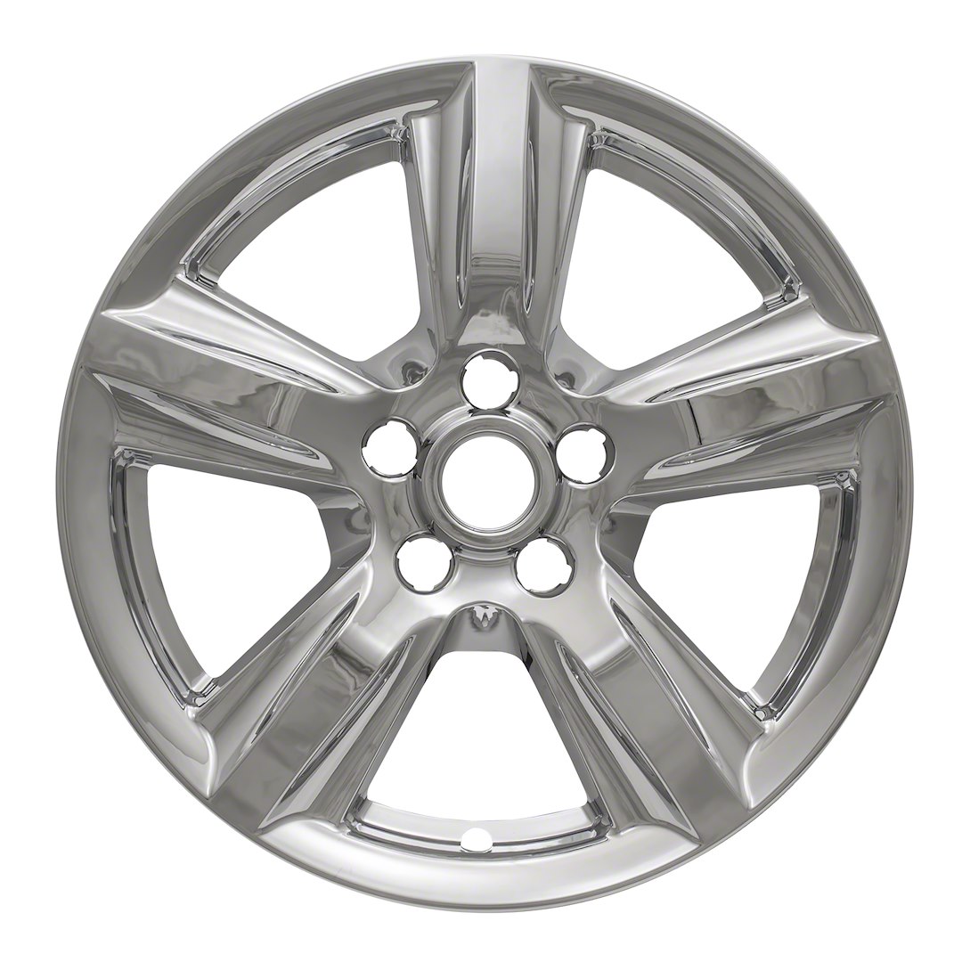 Coast to Coast Wheel Skin, Impostor ®, 17 Inch, 5 Spokes, Snap-On, Plated, Chrome, ABS Plastic, Set of 4 – IWCIMP408X
