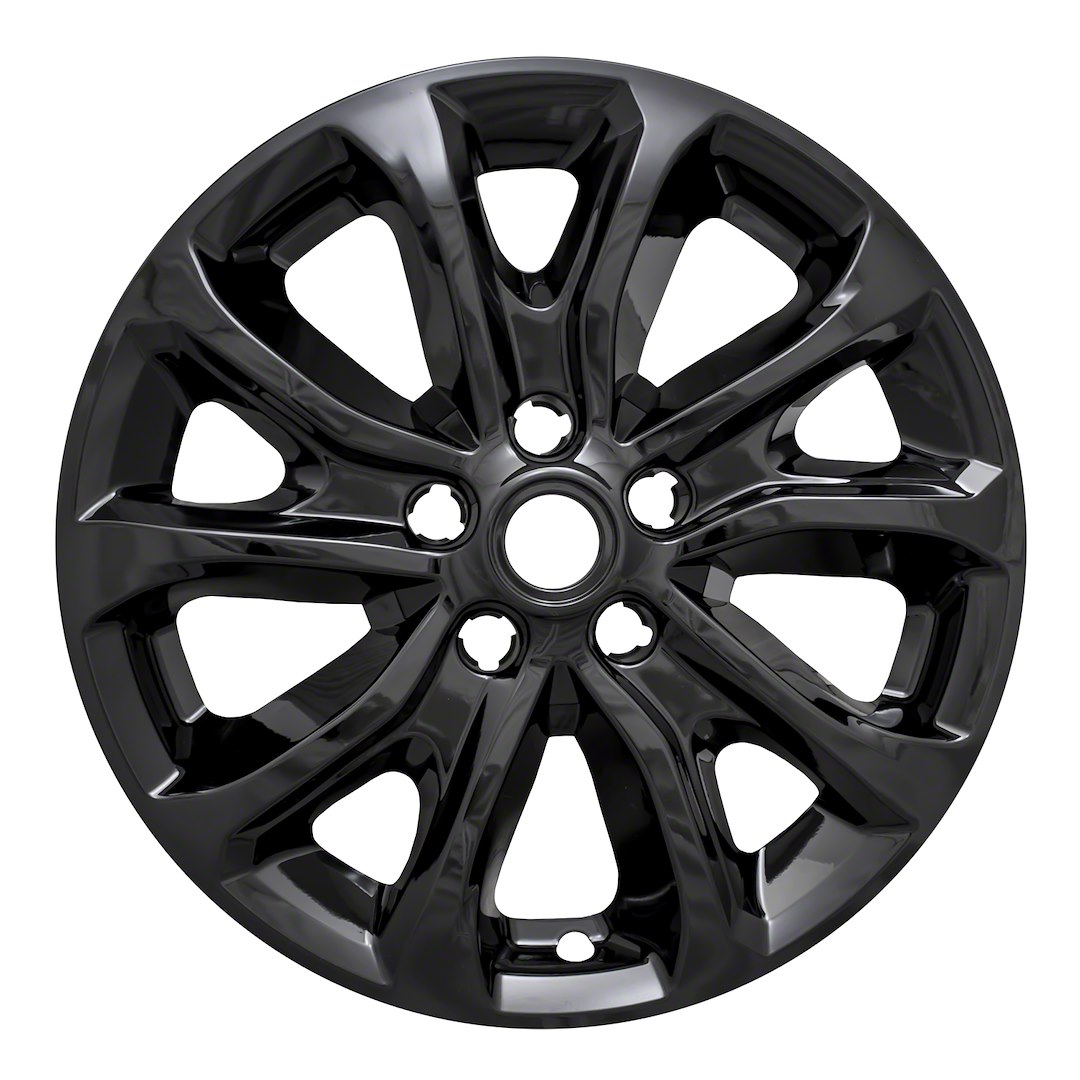 Coast to Coast Wheel Skin, Impostor ®, 17 Inch, 5 V Spokes, Snap-On, Painted, Gloss Black, ABS Plastic, Set of 4 – IWCIMP409BLK