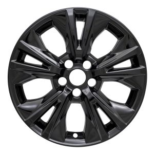 Coast to Coast Wheel Skin, Impostor ®, 18 Inch, 5 V Spokes, Snap-On, Painted, Gloss Black, ABS Plastic, Set of 4 – IWCIMP410BLK