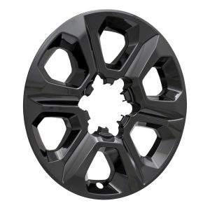 Coast to Coast Wheel Skin, Impostor ®, 17 Inch, 6 Spokes, Snap-On, Painted, Gloss Black, ABS Plastic, Set of 4 – IWCIMP413BLKN