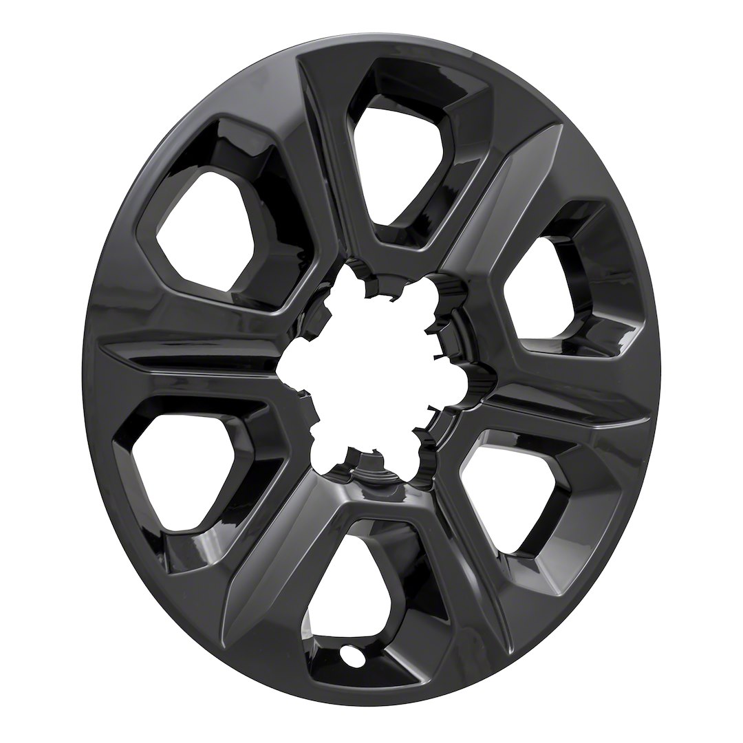 Coast to Coast Wheel Skin, Impostor ®, 17 Inch, 6 Spokes, Snap-On, Painted, Gloss Black, ABS Plastic, Set of 4 – IWCIMP413BLKN