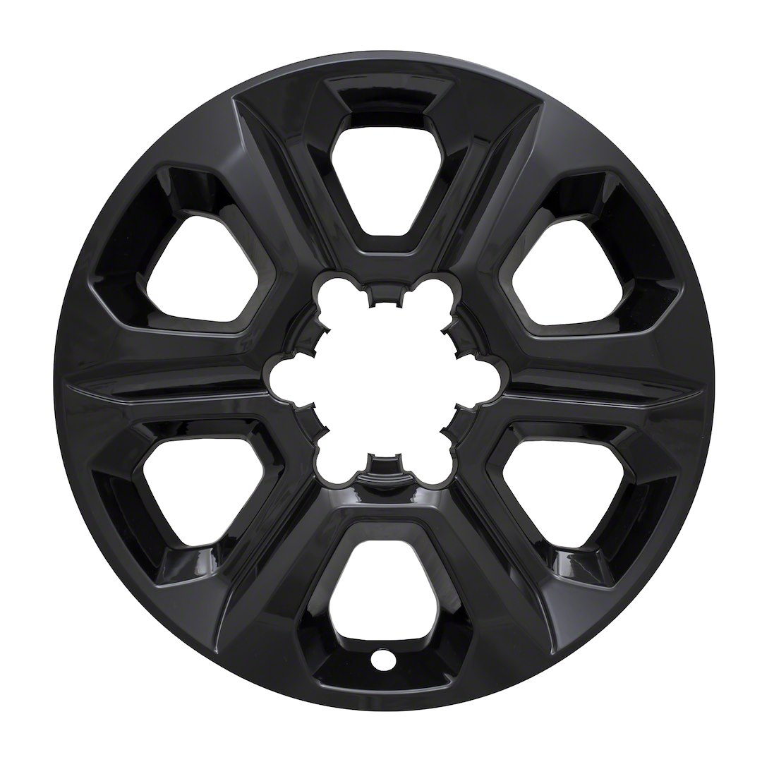 Coast to Coast Wheel Skin, Impostor ®, 17 Inch, 6 Spokes, Snap-On, Painted, Gloss Black, ABS Plastic, Set of 4 – IWCIMP413BLKN
