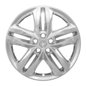 Coast to Coast Wheel Skin, Impostor ®, 19 Inch, 5 Double Spokes, Snap-On/Center Retention, Plated, Chrome, ABS Plastic, Set of 4 – IWCIMP415X