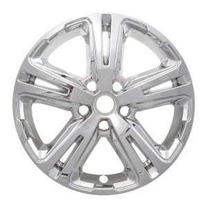 Coast to Coast Wheel Skin, Impostor ®, 17 Inch, 5 Double Spokes, Snap-On, Plated, Chrome, ABS Plastic, Set of 4 – IWCIMP417X