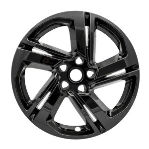 Coast to Coast Wheel Skin, Impostor ®, 18 Inch, 5 Spokes, Snap-On, Painted, Gloss Black, ABS Plastic, Set of 4 – IWCIMP418BLK