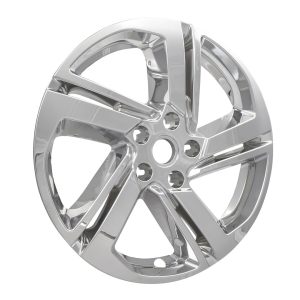 Coast to Coast Wheel Skin, Impostor ®, 18 Inch, 5 Spokes, Snap-On, Plated, Chrome, ABS Plastic, Set of 4 – IWCIMP418X