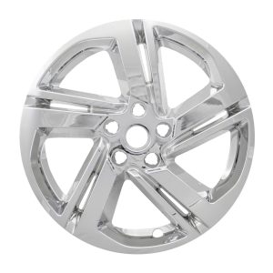 Coast to Coast Wheel Skin, Impostor ®, 18 Inch, 5 Spokes, Snap-On, Plated, Chrome, ABS Plastic, Set of 4 – IWCIMP418X