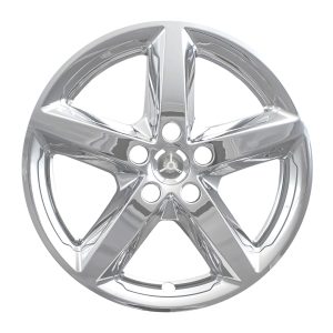Coast to Coast Wheel Skin, Impostor ®, 18 Inch, 5 Spokes, Snap-On/Center Retention, Plated, Chrome, ABS Plastic, Set of 4 – IMP419X