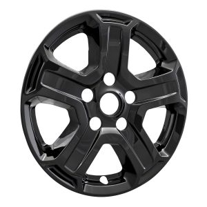 Coast to Coast Wheel Skin, Impostor ®, 17 Inch, 5 Spokes, Snap-On, Painted, Gloss Black, ABS Plastic, Set of 4 – IWCIMP420BLK