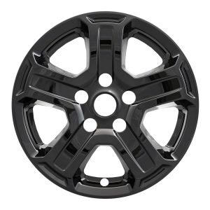 Coast to Coast Wheel Skin, Impostor ®, 17 Inch, 5 Spokes, Snap-On, Painted, Gloss Black, ABS Plastic, Set of 4 – IWCIMP420BLK
