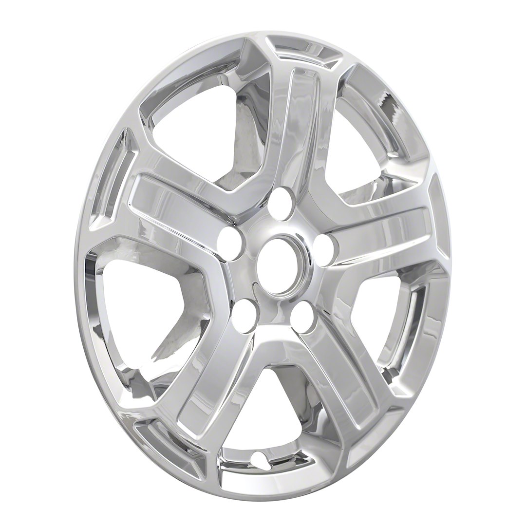 Coast to Coast Wheel Skin, Impostor ®, 17 Inch, 5 Spokes, Snap-On, Plated, Chrome, ABS Plastic, Set of 4 – IWCIMP420X