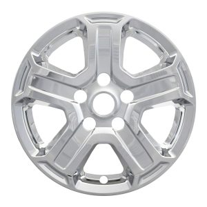 Coast to Coast Wheel Skin, Impostor ®, 17 Inch, 5 Spokes, Snap-On, Plated, Chrome, ABS Plastic, Set of 4 – IWCIMP420X