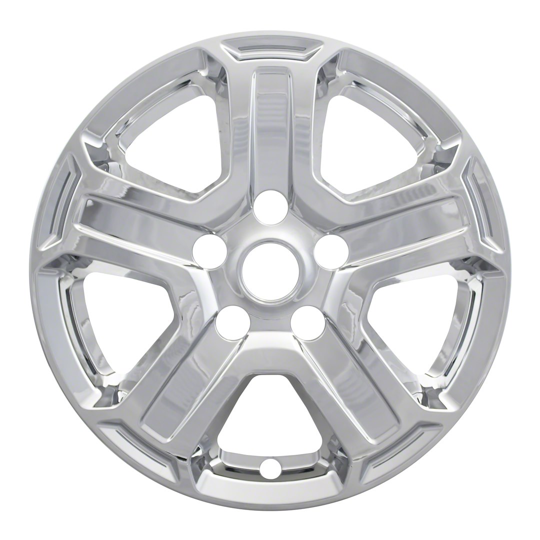 Coast to Coast Wheel Skin, Impostor ®, 17 Inch, 5 Spokes, Snap-On, Plated, Chrome, ABS Plastic, Set of 4 – IWCIMP420X