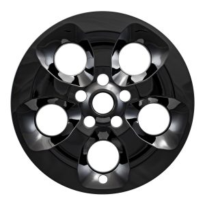 Coast to Coast Wheel Skin, Impostor ®, 18 Inch, 5 Spokes, Snap-On, Painted, Gloss Black, ABS Plastic, Set of 4 – IMP421BLK