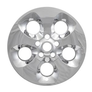 Coast to Coast Wheel Skin, Impostor ®, 18 Inch, 5 Spokes, Snap-On, Plated, Chrome, ABS Plastic, Set of 4 – IMP421X