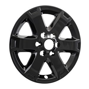 Coast to Coast Wheel Skin, Impostor ®, 18 Inch, 6 Spokes, Snap-On, Painted, Gloss Black, ABS Plastic, Set of 4 – IWCIMP422BLK
