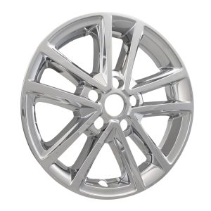 Coast to Coast Wheel Skin, Impostor ®, 16 Inch, 10 Spokes, Snap-On, Plated, Chrome, ABS Plastic, Set of 4 – IWCIMP423X