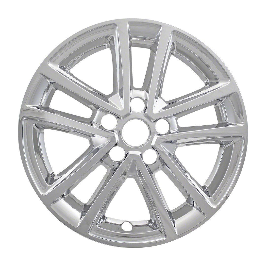 Coast to Coast Wheel Skin, Impostor ®, 16 Inch, 10 Spokes, Snap-On, Plated, Chrome, ABS Plastic, Set of 4 – IWCIMP423X
