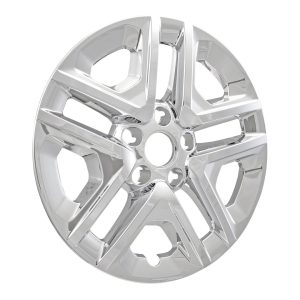 Coast to Coast Wheel Skin, Impostor ®, 16 Inch, 5 Split Spokes, Snap-On, Plated, Chrome, ABS Plastic, Set of 4 – IMP424X
