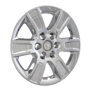 Coast to Coast Wheel Skin, Impostor ®, 20 Inch, 6 Spokes, Snap-On/Center Retention, Plated, Chrome, ABS Plastic, Set of 4 – IMP426X