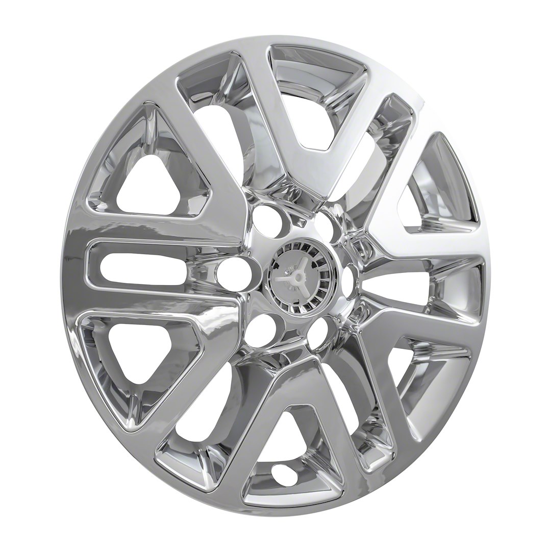Coast to Coast Wheel Skin, Impostor ®, 16 Inch, 6 Split Spokes, Snap-On/Center Retention, Plated, Chrome, ABS Plastic, Set of 4 – IWCIMP427X
