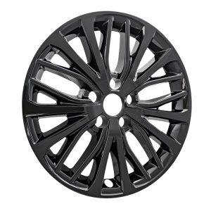 Coast to Coast Wheel Skin, Impostor ®, 18 Inch, 10 Split Spokes, Snap-On, Painted, Gloss Black, ABS Plastic, Set of 4 – IWCIMP428BLK