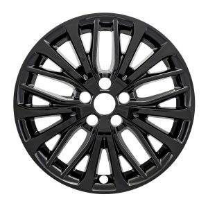 Coast to Coast Wheel Skin, Impostor ®, 18 Inch, 10 Split Spokes, Snap-On, Painted, Gloss Black, ABS Plastic, Set of 4 – IWCIMP428BLK