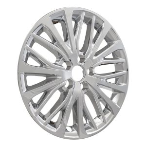 Coast to Coast Wheel Skin, Impostor ®, 18 Inch, 10 Split Spokes, Snap-On, Plated, Chrome, ABS Plastic, Set of 4 – IWCIMP428X
