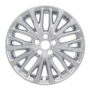 Coast to Coast Wheel Skin, Impostor ®, 18 Inch, 10 Split Spokes, Snap-On, Plated, Chrome, ABS Plastic, Set of 4 – IWCIMP428X