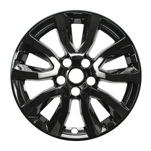 Coast to Coast Wheel Skin, Impostor ®, 17 Inch, 5 V Spokes, Snap-On, Painted, Gloss Black, ABS Plastic, Set of 4 – IWCIMP433BLK
