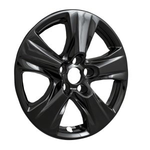 Coast to Coast Wheel Skin, Impostor ®, 17 Inch, 5 V Spokes, Snap-On, Painted, Gloss Black, ABS Plastic, Set of 4 – IWCIMP434BLK