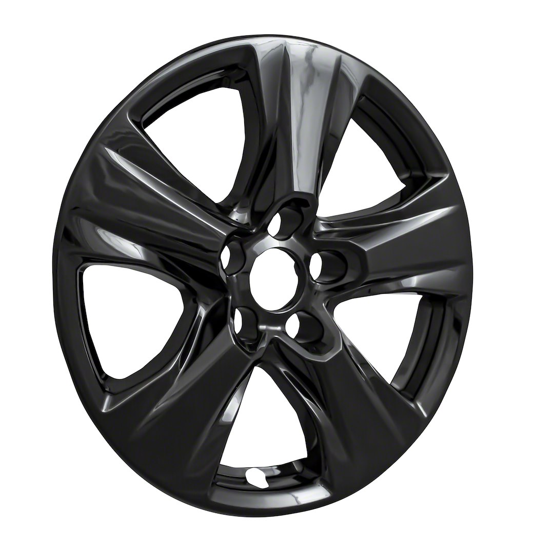 Coast to Coast Wheel Skin, Impostor ®, 17 Inch, 5 V Spokes, Snap-On, Painted, Gloss Black, ABS Plastic, Set of 4 – IWCIMP434BLK