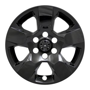 Coast to Coast Wheel Skin, Impostor ®, 18 Inch, 5 Spokes, Snap-On/Center Retention, Painted, Gloss Black, ABS Plastic, Set of 4 – IWCIMP435BLK