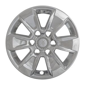 Coast to Coast Wheel Skin, Impostor ®, 17 Inch, 6 Spokes, Snap-On/Center Retention, Plated, Chrome, ABS Plastic, Set of 4 – IWCIMP436X