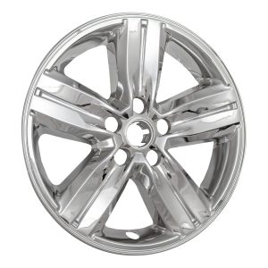 Coast to Coast Wheel Skin, Impostor ®, 16 Inch, 5 Spokes, Snap-On/Center Retention, Plated, Chrome, ABS Plastic, Set of 4 – IWCIMP437X
