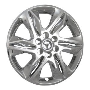 Coast to Coast Wheel Skin, Impostor ®, 18 Inch, 6 Split Spokes, Snap-On/Center Retention, Plated, Chrome, ABS Plastic, Set of 4 – IWCIMP438X