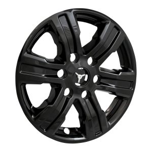 Coast to Coast Wheel Skin, Impostor ®, 17 Inch, 6 Spokes, Snap-On/Center Retention, Painted, Gloss Black, ABS Plastic, Set of 4 – IWCIMP439BLK