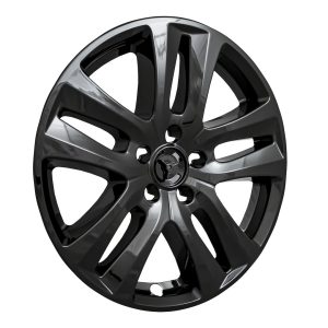Coast to Coast Wheel Skin, Impostor ®, 18 Inch, 5 V Spokes, Snap-On/Center Retention, Painted, Gloss Black, ABS Plastic, Set of 4 – IWCIMP441BLK