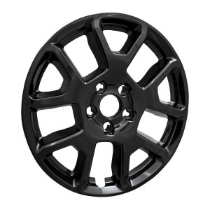Coast to Coast Wheel Skin, Impostor ®, 17 Inch, 5 V Spokes, Snap-On, Painted, Gloss Black, ABS Plastic, Set of 4 – IWCIMP443BLK