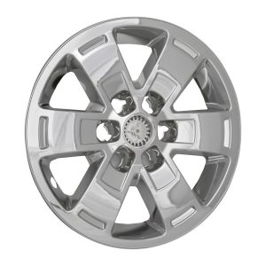 Coast to Coast Wheel Skin, Impostor ®, 16 Inch, 5 V Spokes, Snap-On/Center Retention, Plated, Chrome, ABS Plastic, Set of 4 – IWCIMP444X