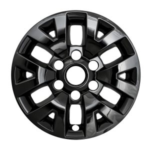 Coast to Coast Wheel Skin, Impostor ®, 16 Inch, 6 Split Spokes, Snap-On, Painted, Gloss Black, ABS Plastic, Set of 4 – IWCIMP445BLK