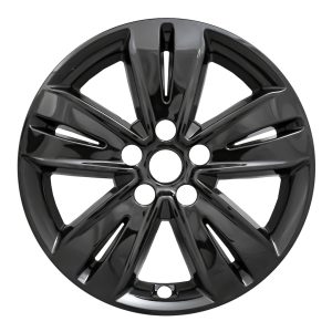 Coast to Coast Wheel Skin, Impostor ®, 17 Inch, 5 V Spokes, Snap-On, Painted, Gloss Black, ABS Plastic, Set of 4 – IWCIMP446BLK