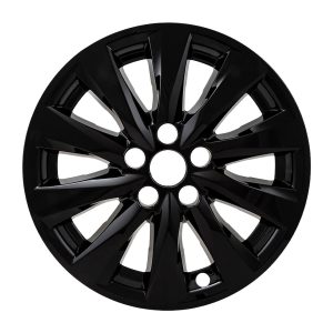 Coast to Coast Wheel Skin, Impostor ®, 17 Inch, 10 Spokes, Snap-On, Painted, Gloss Black, ABS Plastic, Set of 4 – IMP448BLK