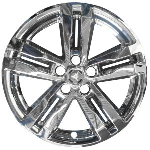 Coast to Coast Wheel Skin, Impostor ®, 18 Inch, 5 Spokes, Snap-On/Center Retention, Plated, Chrome, ABS Plastic, Set of 4 – IMP449X