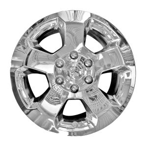 Coast to Coast Wheel Skin, Impostor ®, 18 Inch, 5 Spokes, Snap-On, Plated, Chrome, ABS Plastic, Set of 4, Fits Over and Into OEM Wheel – IWCIMP451X