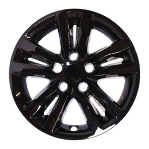 Coast to Coast Wheel Skin, Impostor ®, 16 Inch, 5 Double Spokes, Snap-On, Painted, Gloss Black, ABS Plastic, Set of 4 – IWCIMP453BLK