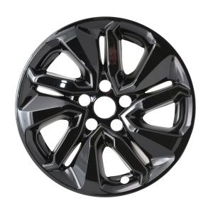 Coast to Coast Wheel Skin, Impostor ®, 17 Inch, 5 Split Spokes, Snap-On, Painted, Gloss Black, ABS Plastic, Set of 4 – IWCIMP455BLK